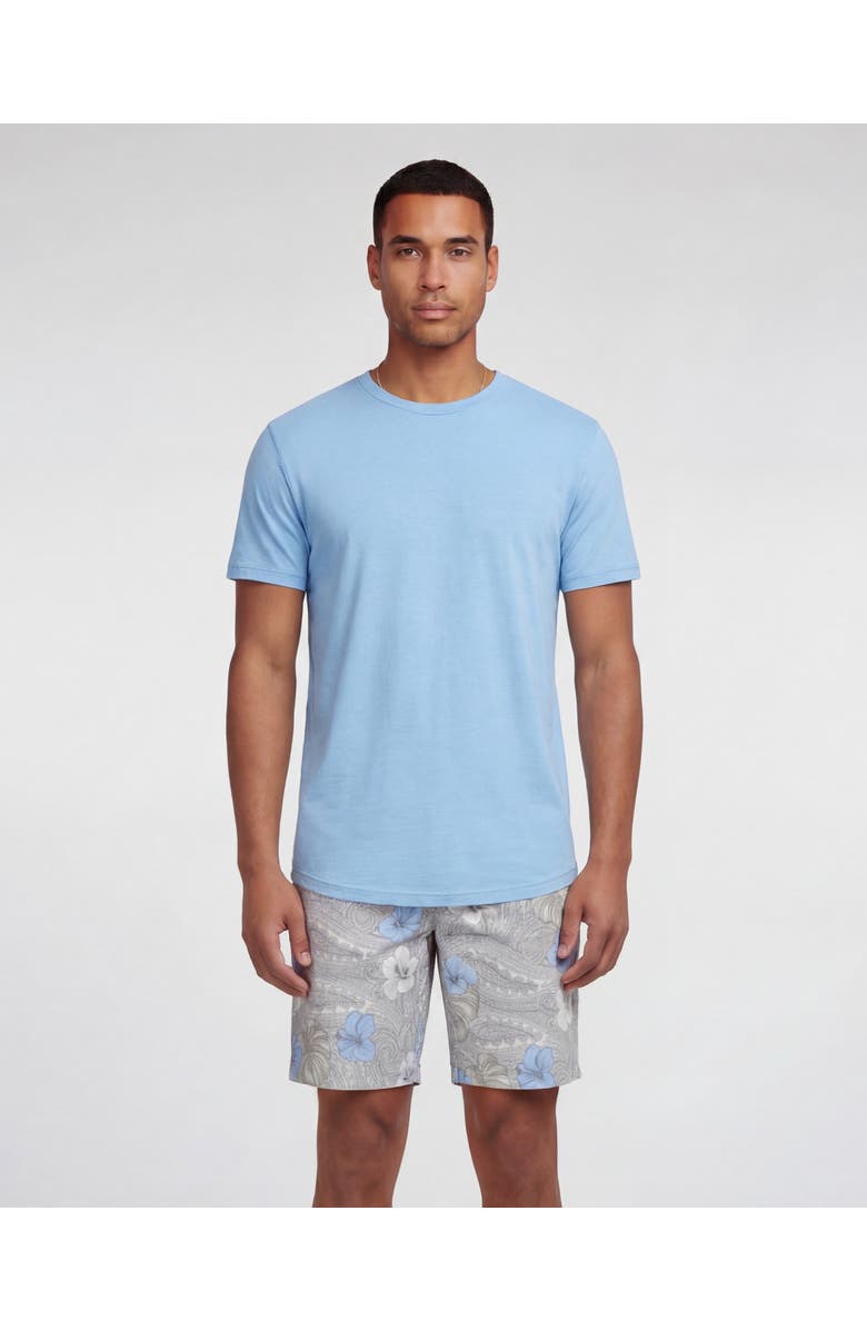 Lords of Harlech Tropical Paisley Mens Flat Front Short, Main, color, Tropical Paisley Natural