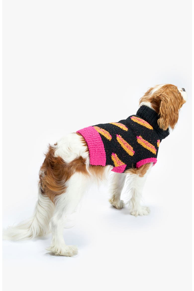Hot Doggie Turtleneck Pet Sweater, Alternate, color, BLACK