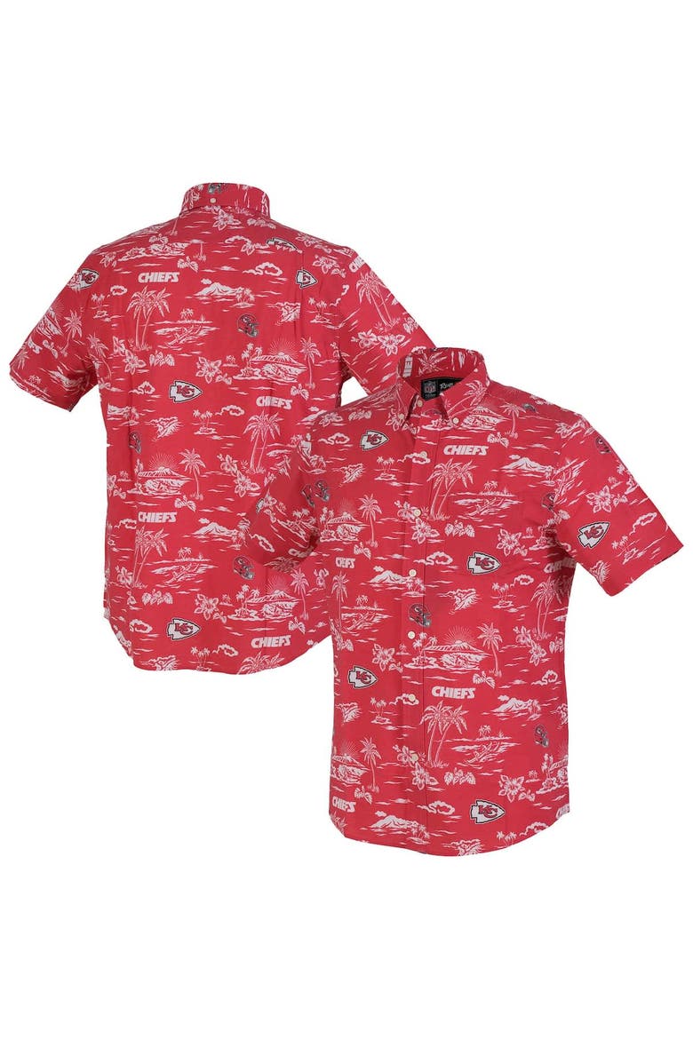 Men's Reyn Spooner Red Kansas City Chiefs Kekai Performance Button-Down Shirt, Alternate, color, Red