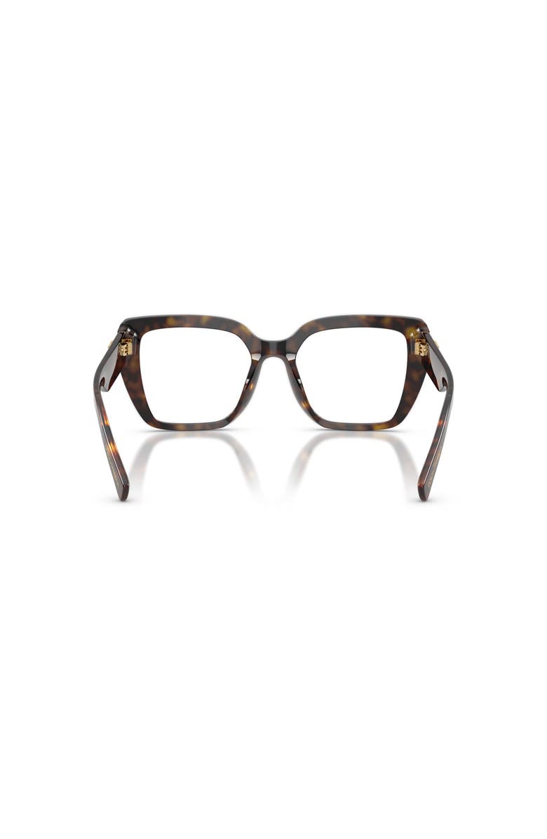 Dolce&Gabbana 53mm Square optical glasses, Alternate, color, Tortoise