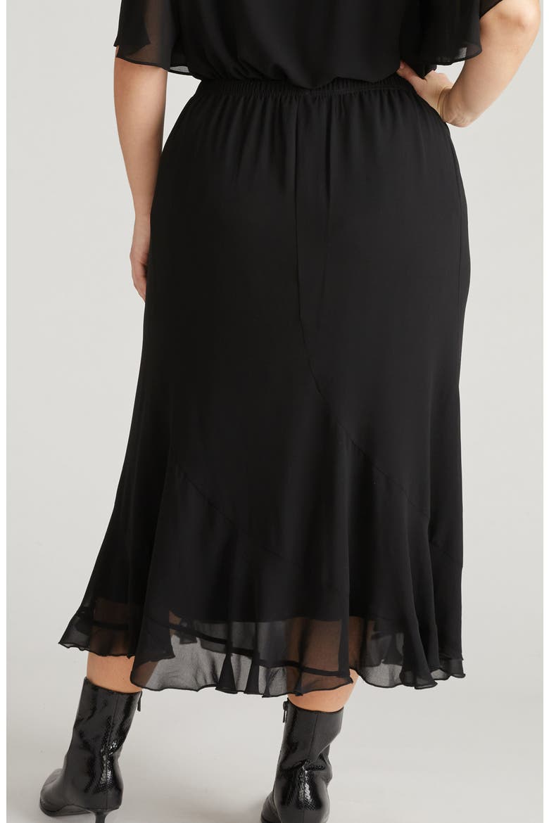 Navarate Maxi Skirt, Alternate, color, BLACK