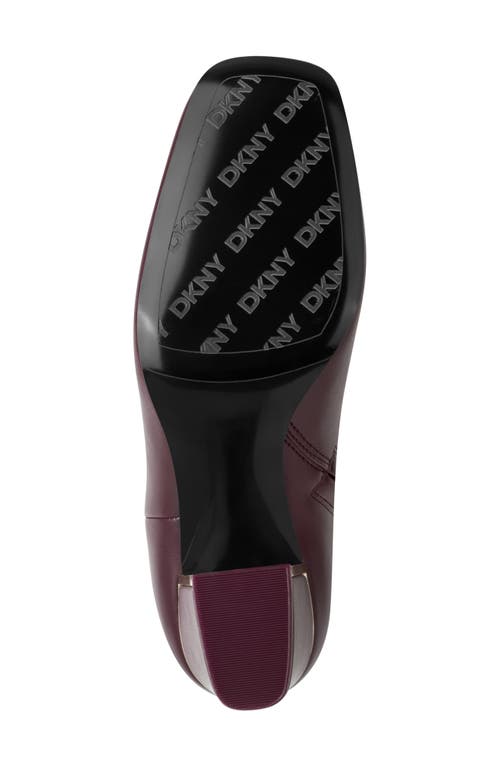 Dkny Cianna Block Heel Bootie In Burgundy