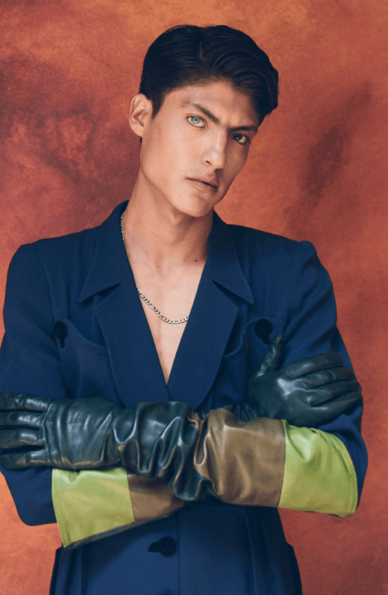 Seymoure Luxury Group Colorblock Stacked Opera Gloves, Alternate, color, Colorblock Agave