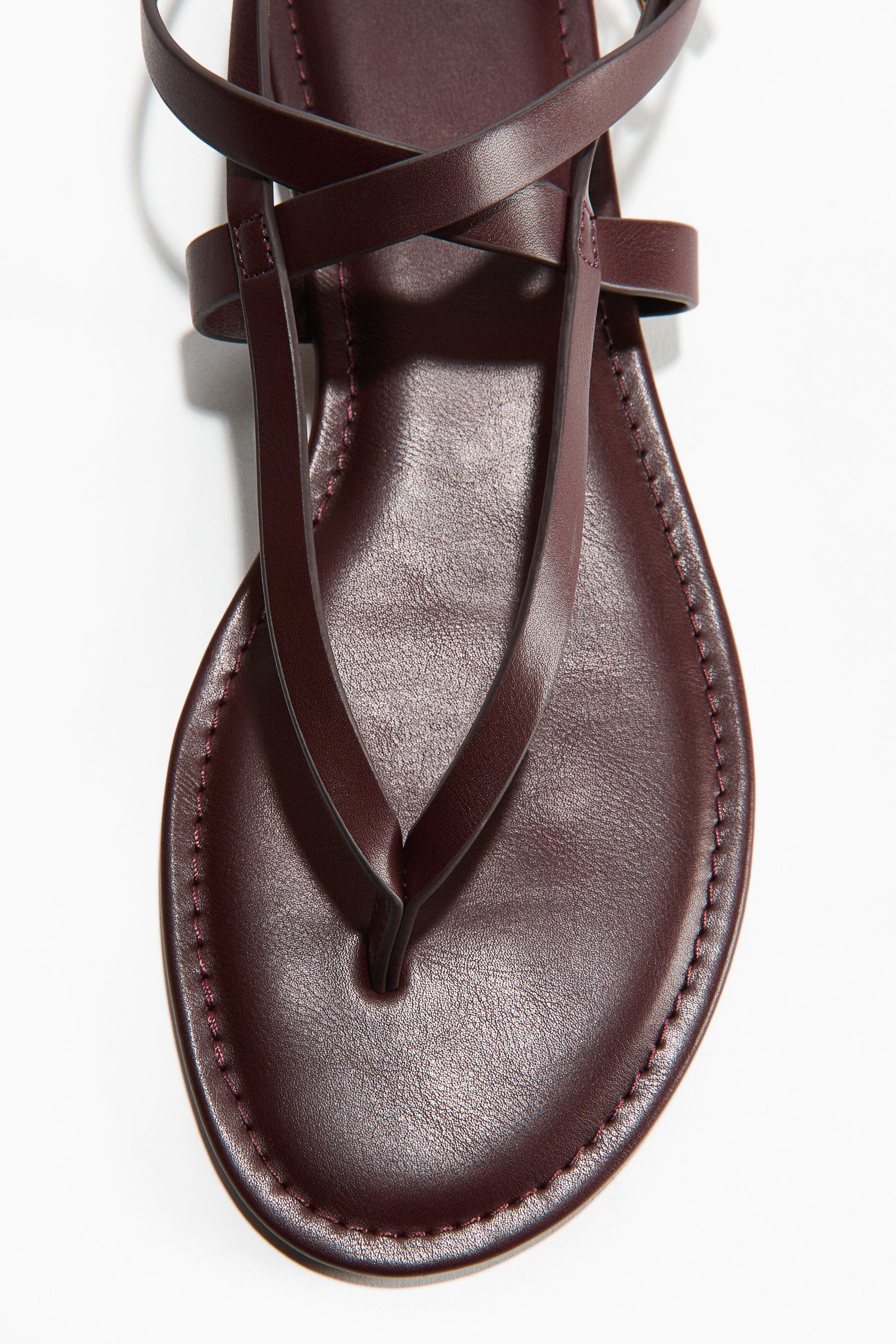 Strappy Sandals, Alternate, color, Burgundy
