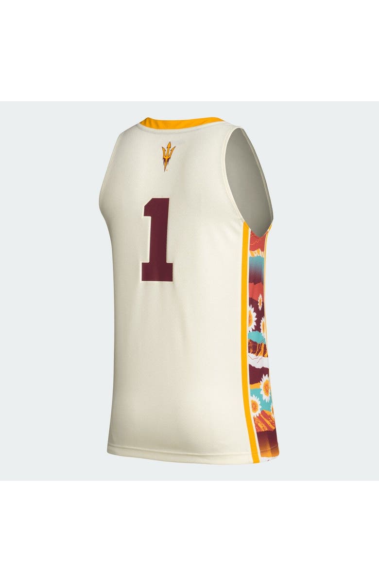 adidas Men's adidas #1 Khaki Arizona State Sun Devils Honoring Black Excellence Basketball Jersey, Alternate, color, Khaki