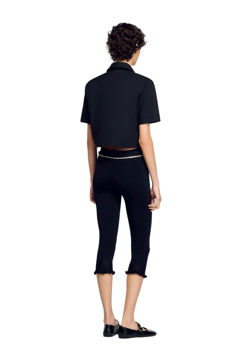 Short-sleeved jacket, Alternate, color, Black