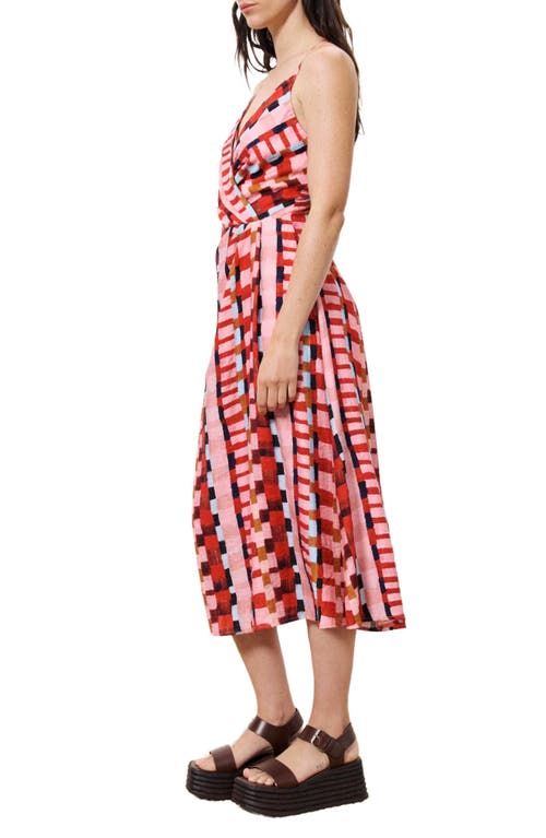 Frnch Aelig Print Sundress In Red