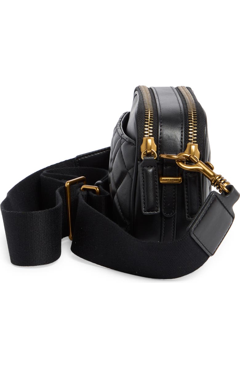 Kurt Geiger London Brixton Double Zip Camera Bag, Alternate, color, Black