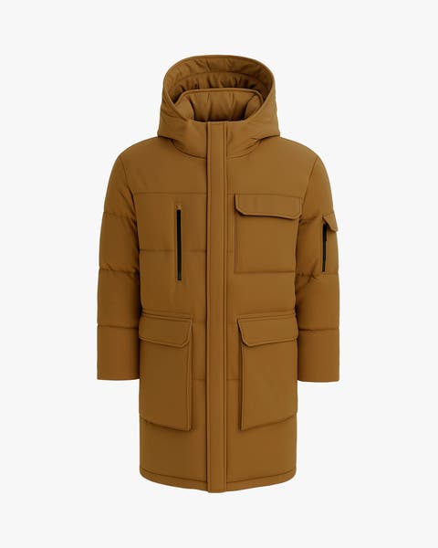 COMPASS | Hooded Recycled Down Winter Jacket
