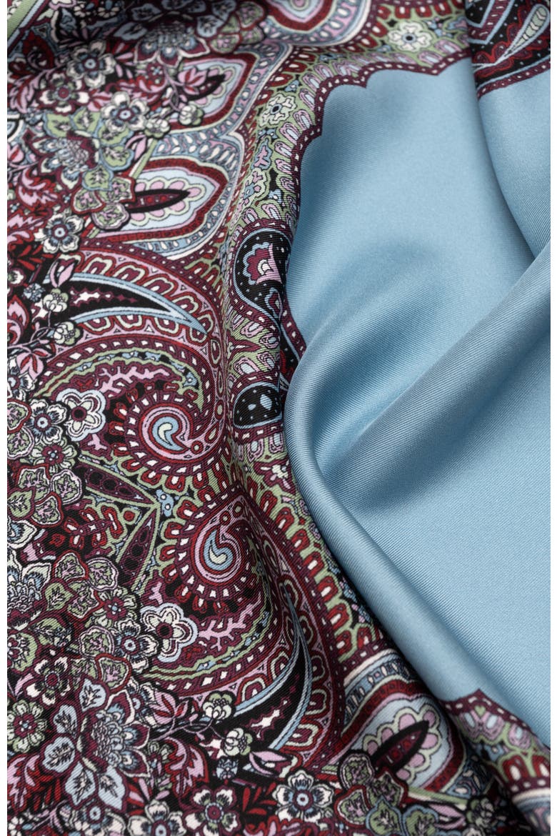Marcello - Silk Neckerchief for Men, Alternate, color, Blue