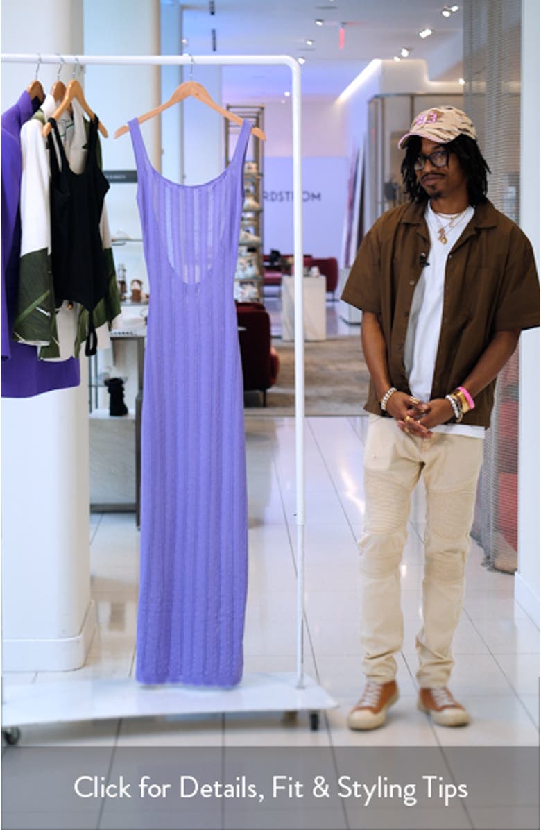 Open Back Sheer Maxi Dress, sales video thumbnail