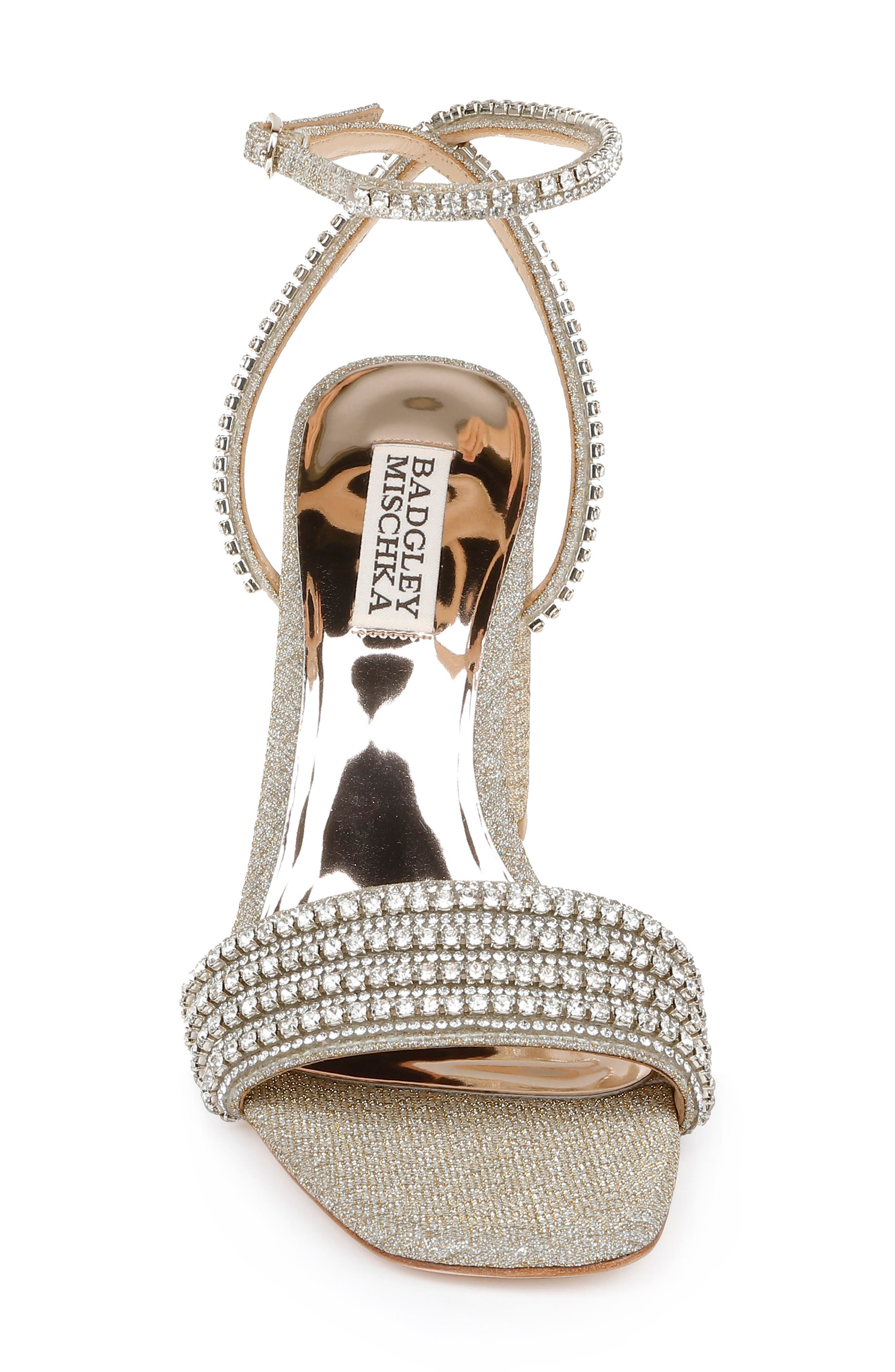 Badgley Mischka Collection Becca Sandal, Alternate, color, Platino