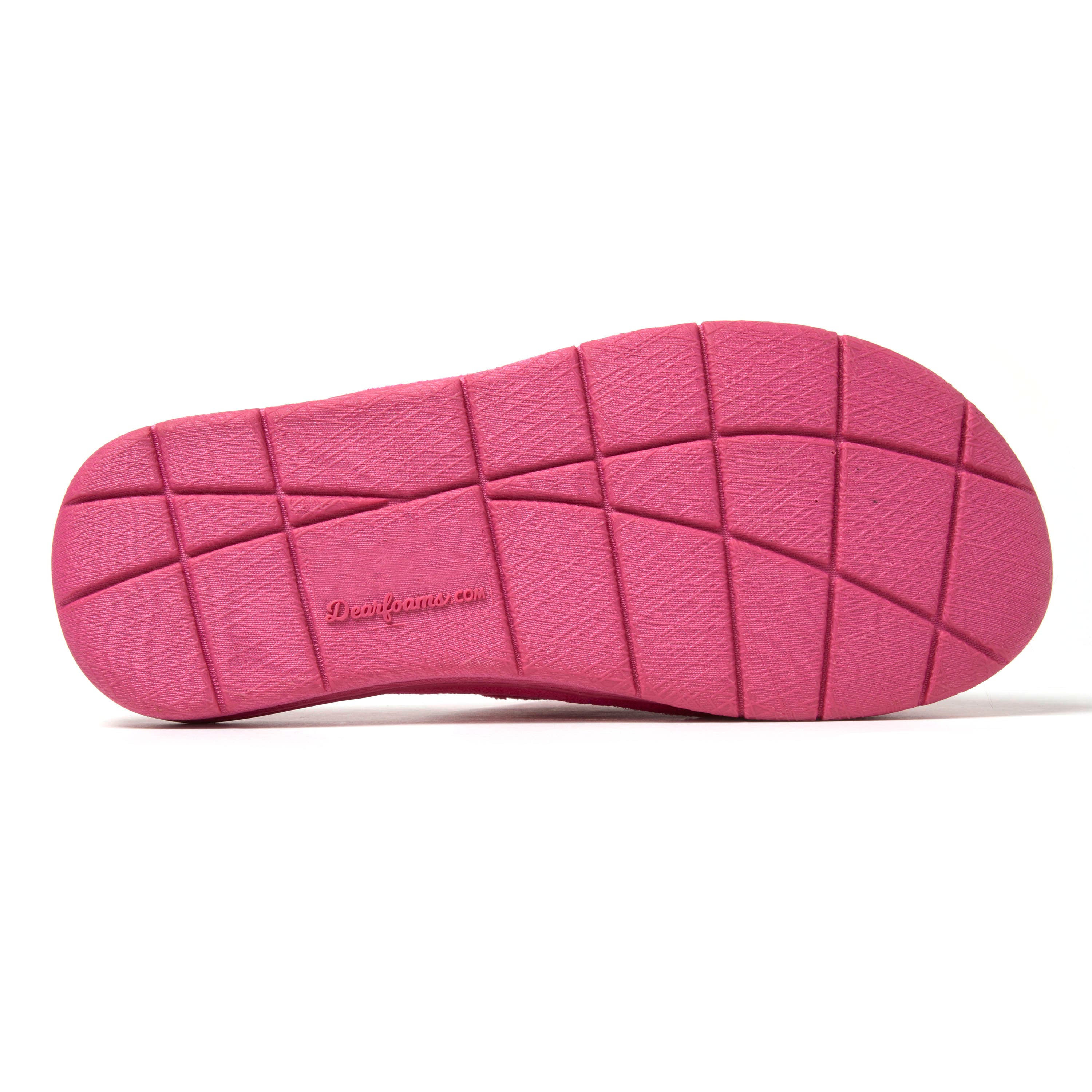 DEARFOAMS Mickey Terry Adjustable Shower Slide Slipper, Alternate, color, Paradise Pink