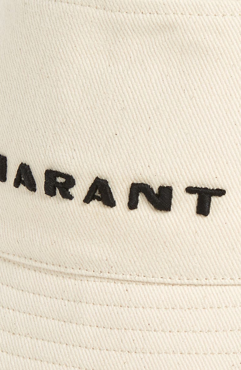 Isabel Marant Haley Cotton Twill Bucket Hat, Alternate, color, 