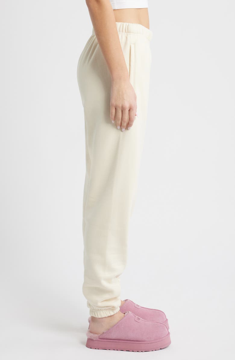 HAPPY CAMP3R Heart to Heart Embroidered Joggers, Alternate, color, Cream