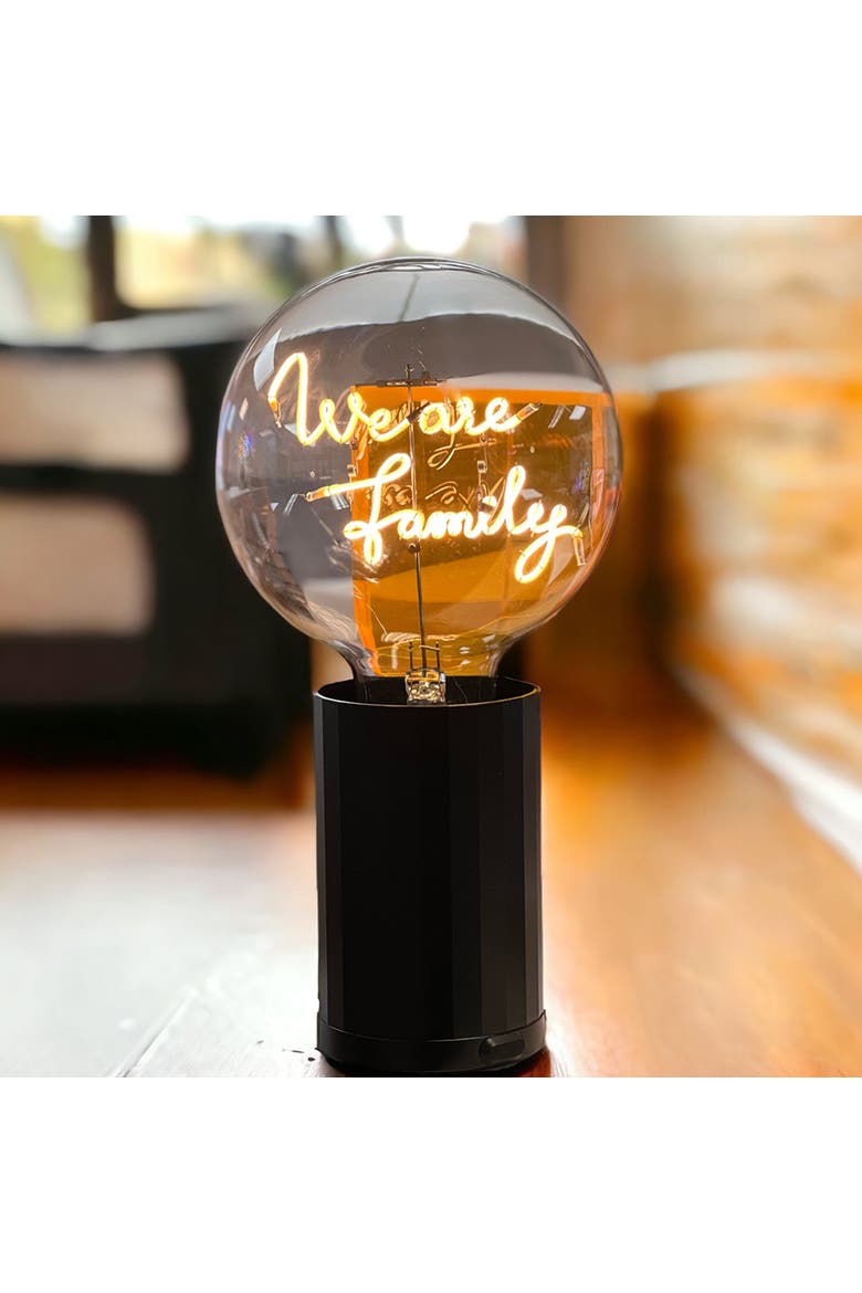 We Are Family Portable Table Lamp, Alternate, color, Yellow