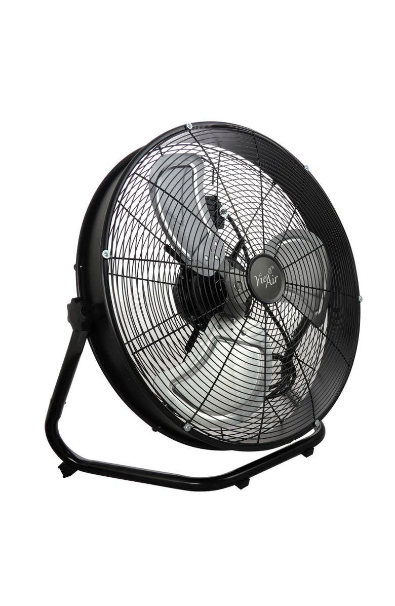 Vie Air 20 Inch 3 Speed Motor Metal Floor Drum Fan, Main, color, Black