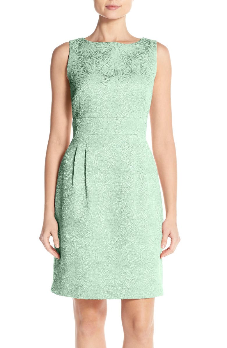 Tahari Jacquard Sheath Dress, Main, color, 