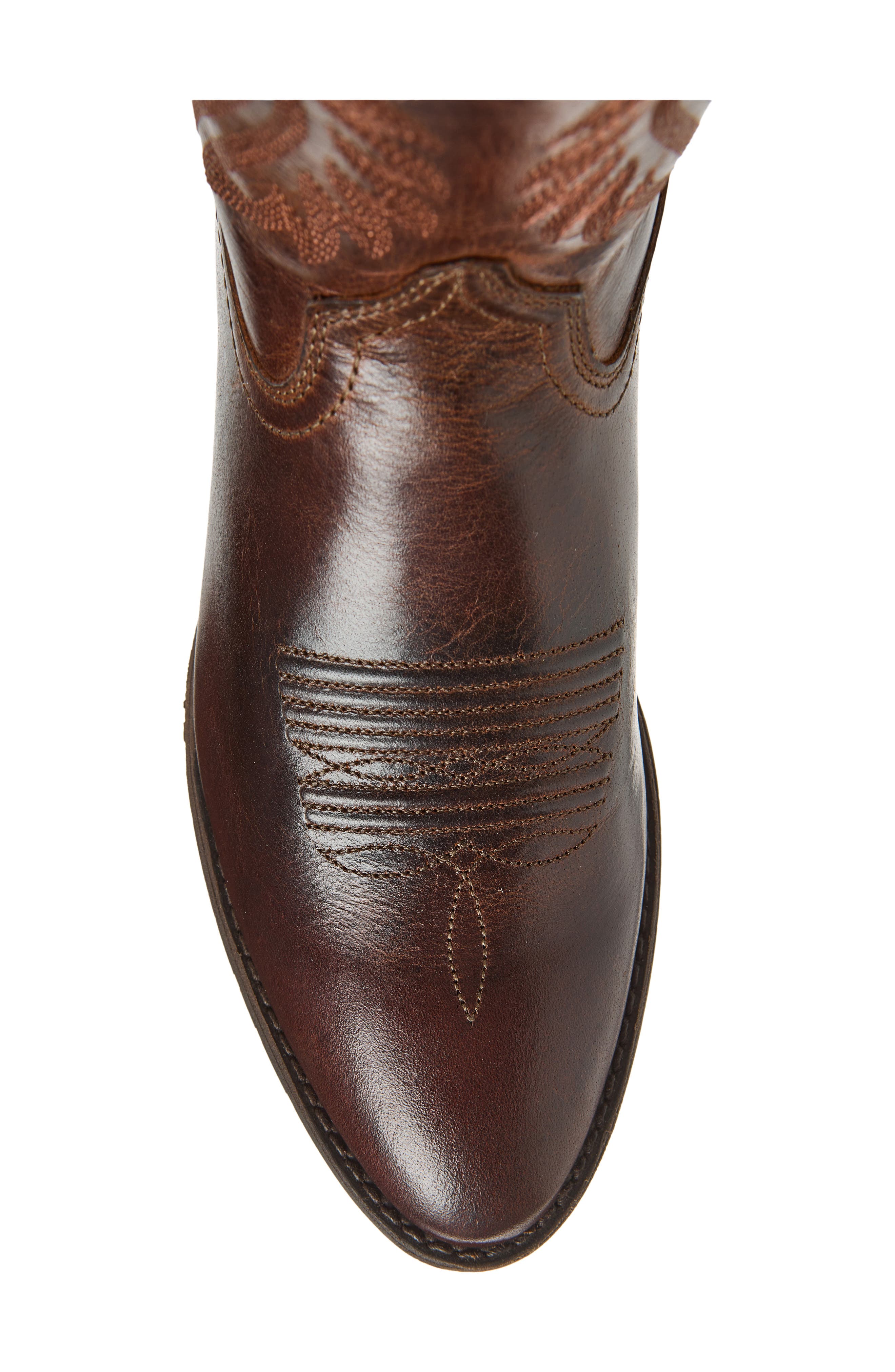 Heritage Western R-Toe Boot, Alternate, color, MAHOGANY