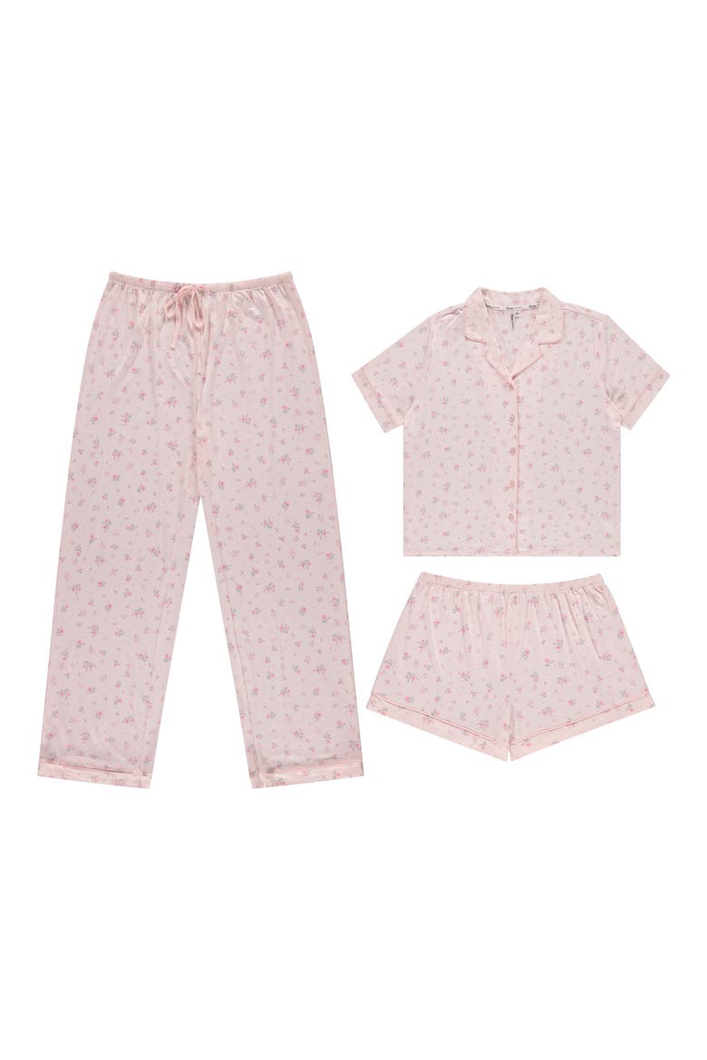 Brenna 3-Piece Pajamas, Alternate, color, LIGHT PINK