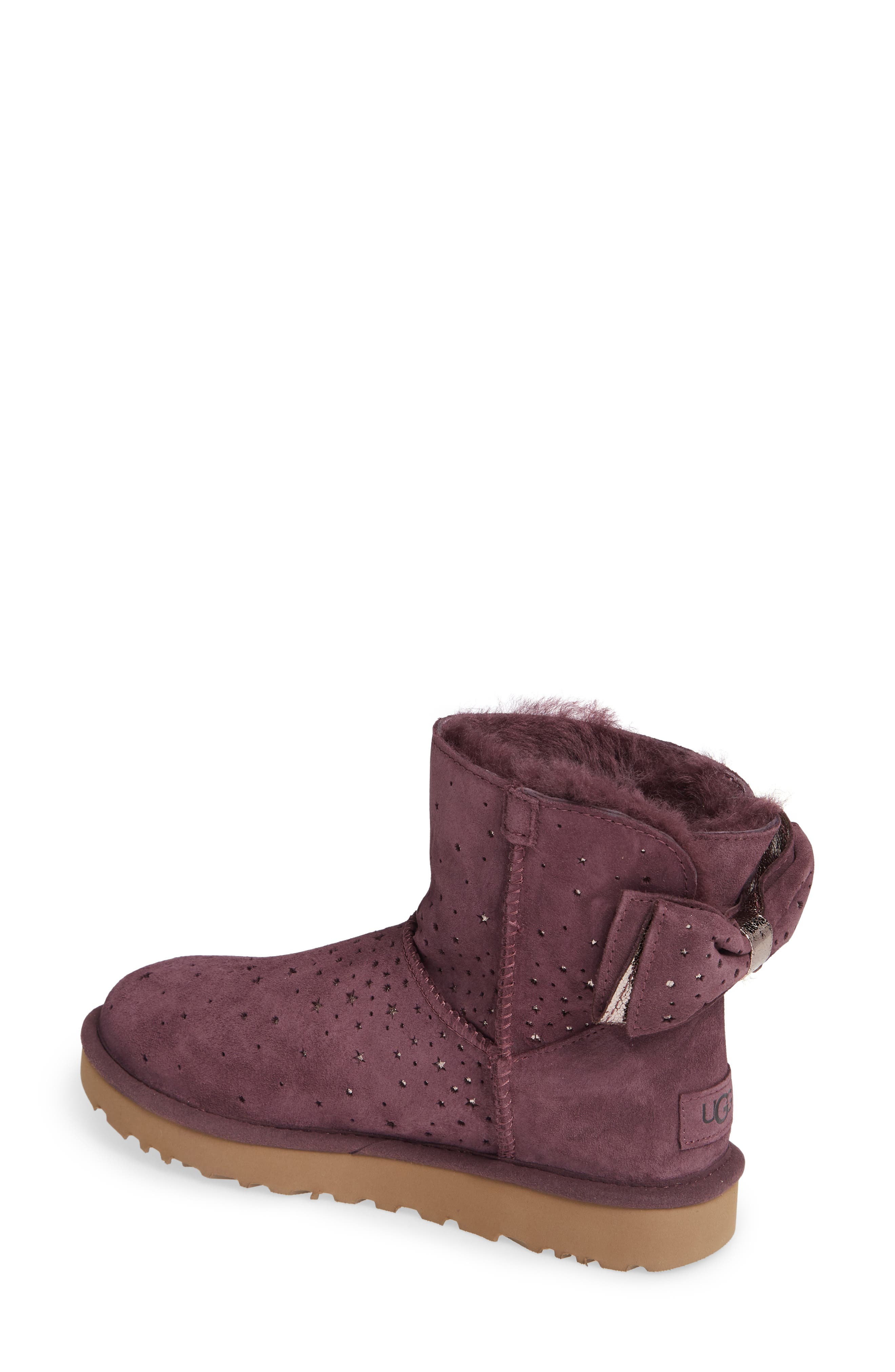 Stargirl Bow Mini Bootie, Alternate, color, PORT