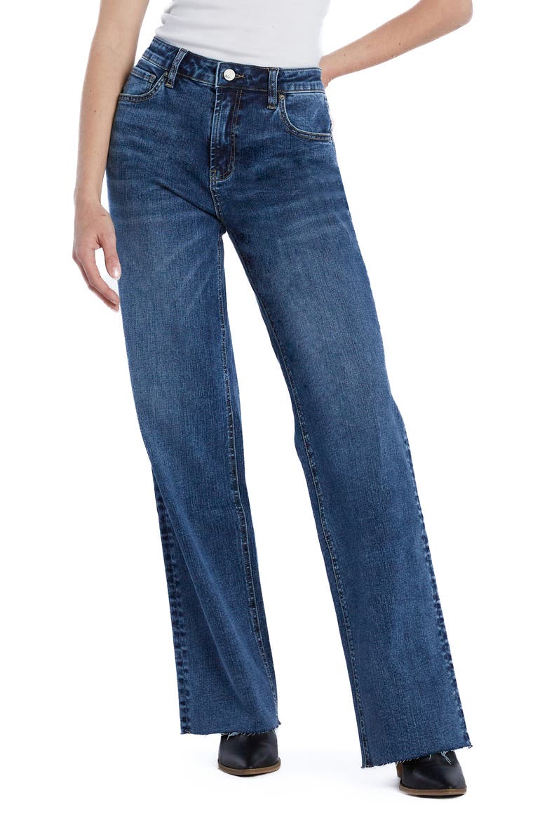 Ella Relaxed Straight Leg Jeans, Main, color, GARAGE BLUE