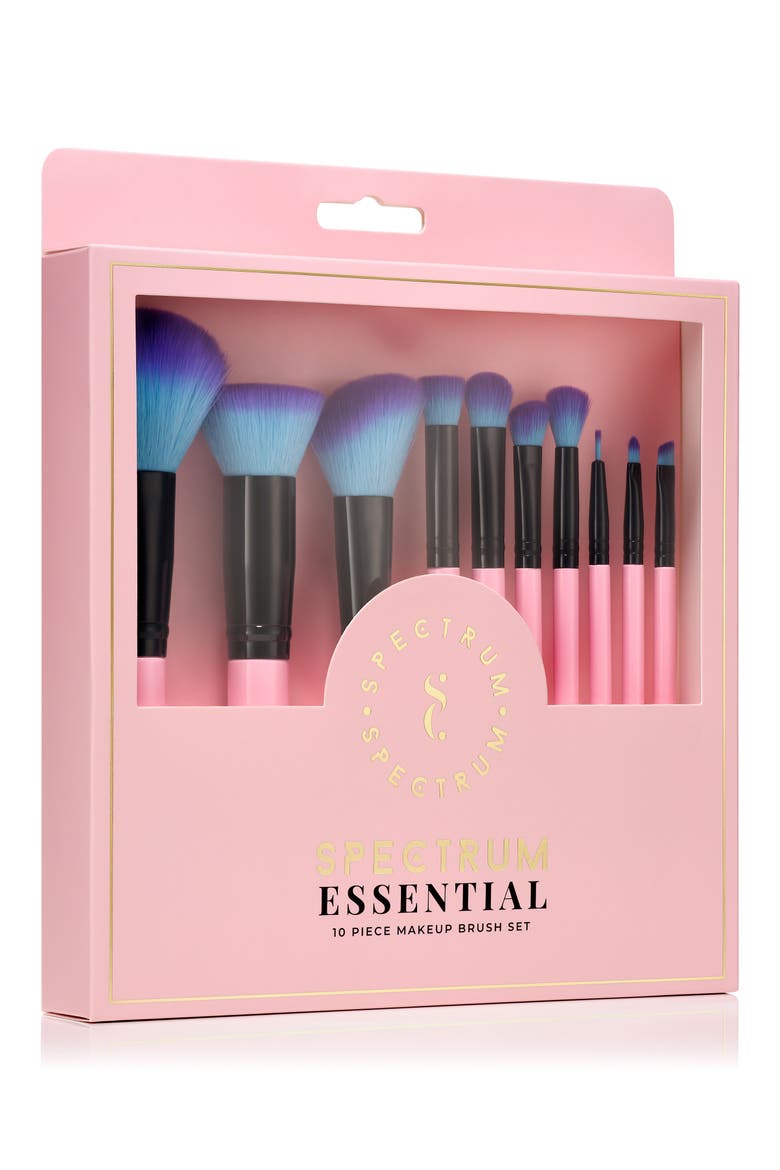 10-Piece Essential Brush Set, Alternate, color, PINK