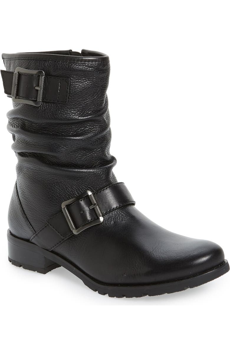 Söfft 'Saxton' Slouchy Buckle Strap Bootie, Main, color,