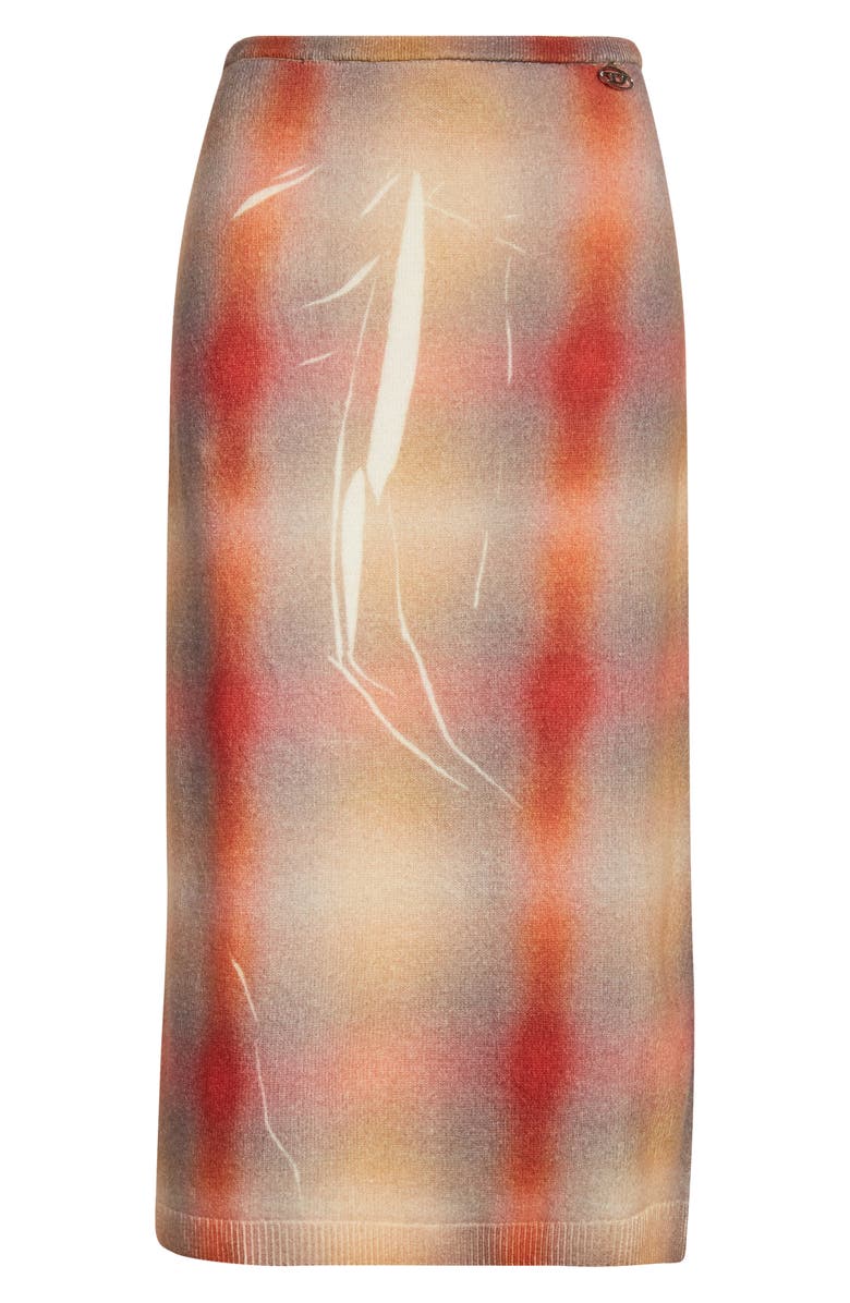 DIESEL<sup>®</sup> M-Cherie Wool Midi Sweater Skirt, Main, color, Red