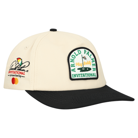 Unisex Barstool Golf Cream Arnold Palmer Invitational Five-Panel Snapback Hat