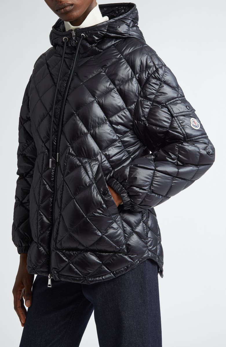 Moncler Quilted Hooded Down Jacket, Alternate, color, 