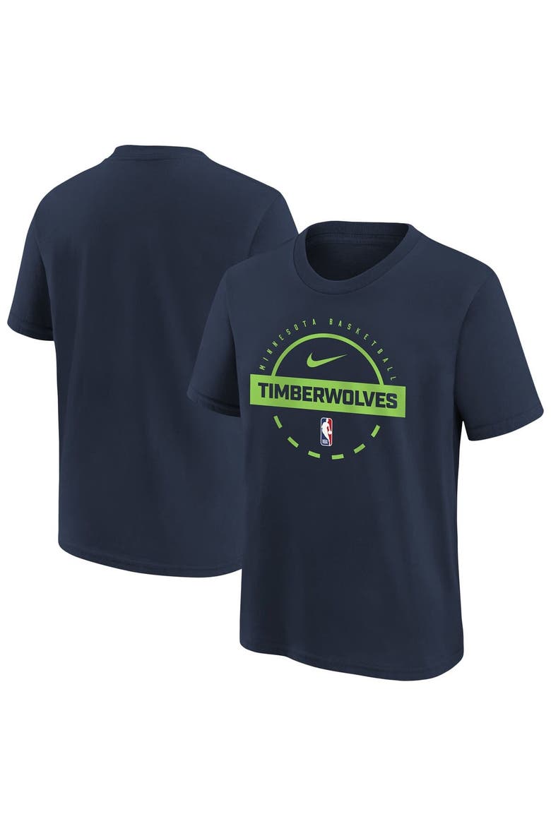Youth Nike Navy Minnesota Timberwolves Practice T-Shirt, Main, color, Navy