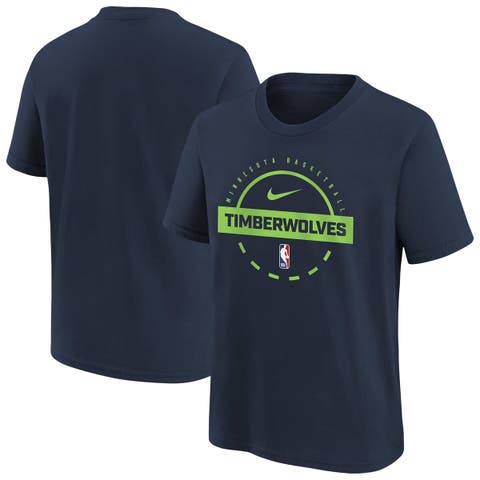 Youth Nike Navy Minnesota Timberwolves Practice T-Shirt