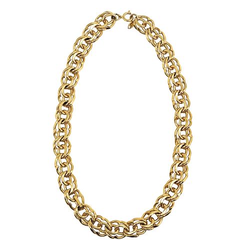 Vintage 1970s Costume Gold Choker Chain Necklace