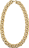 MADISON BEVERLY HILLS Vintage 1970s Costume Gold Choker Chain Necklace