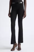 Courrèges Vinyl Trim Rib Flare Pants