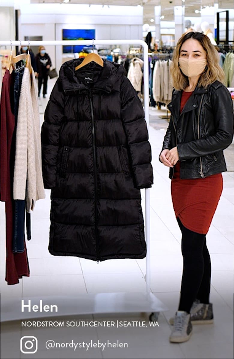Sam Edlelman Water Repellent Iridescent Puffer Coat, sales video thumbnail