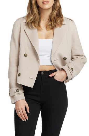 Belle & Bloom BELLE AND BLOOM Better Off Military Wool Peacoat