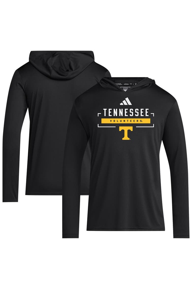 Men's adidas  Black Tennessee Volunteers D4T Long Sleeve Hooded T-Shirt, Main, color, Black