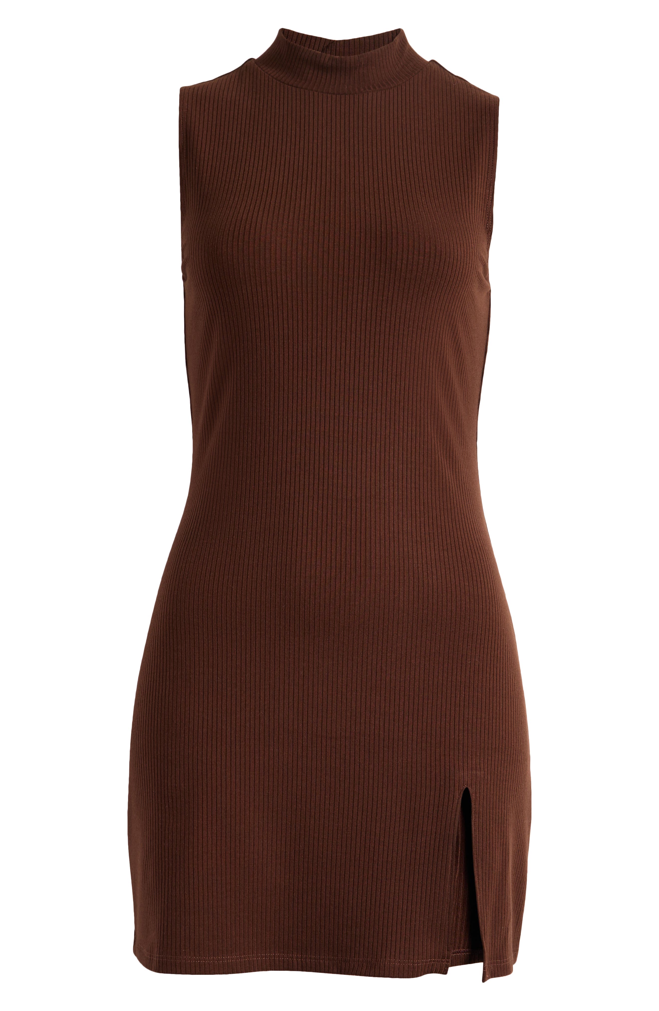 Skylar Mock Neck Rib Minidress