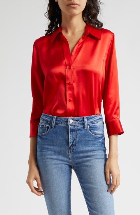 Dani Silk Charmeuse Blouse