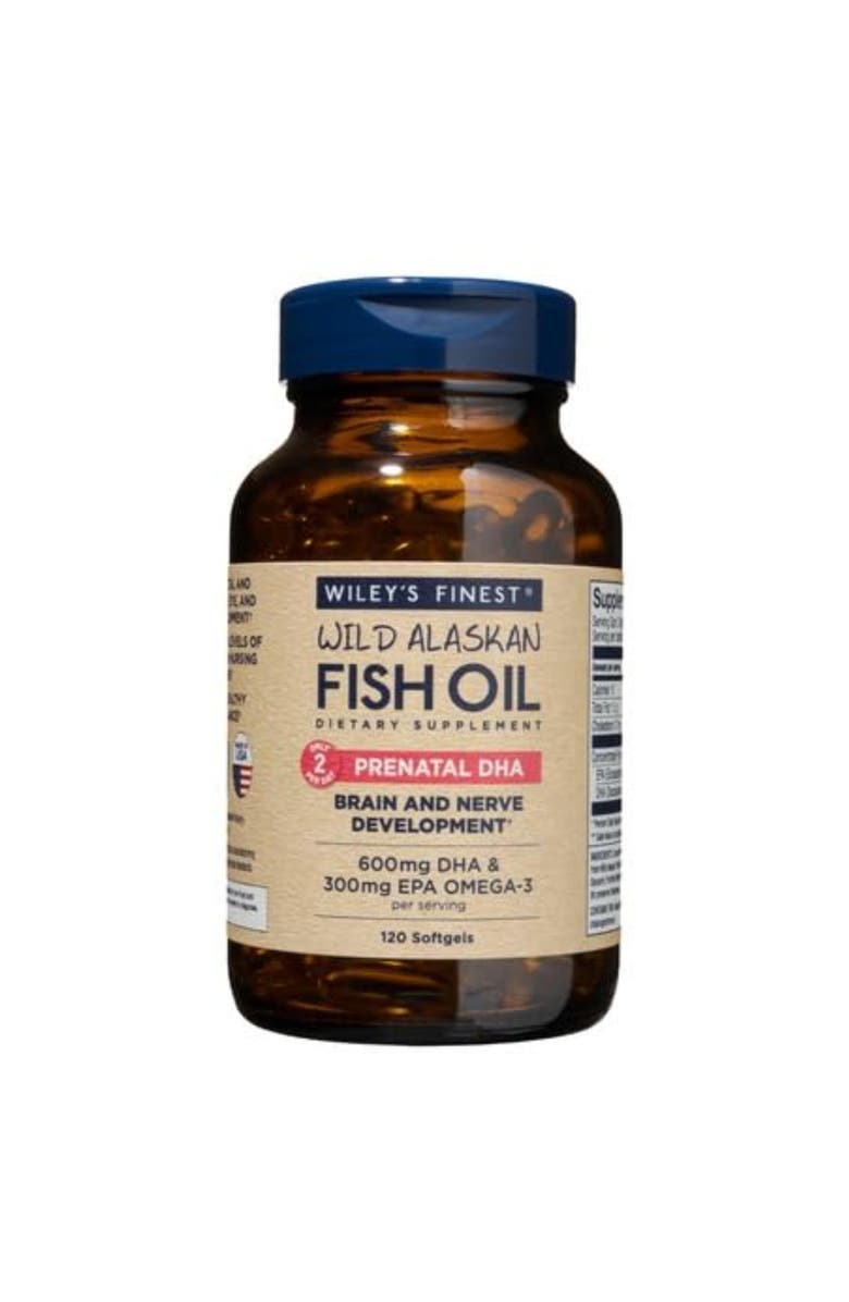 Wiley's Finest Prenatal DHA Omega-3 120 Softgels for Pregnancy and Nursing Support, Main, color, NO COLOR