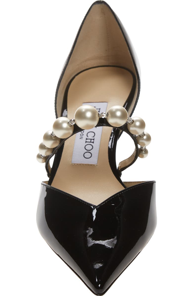 Jimmy Choo Aurelie Imitation Pearl Strap Pointed Toe Pump, Alternate, color,