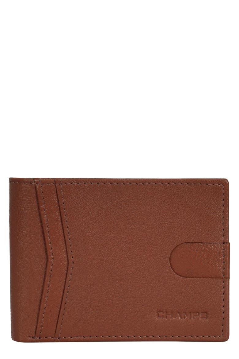 Onyx ID Flap Leather Bifold Wallet, Main, color, BROWN