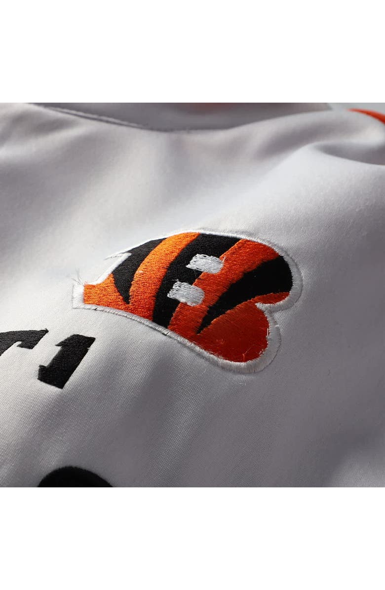 FANATICS Men's Fanatics White Cincinnati Bengals Big & Tall Tricot Full-Zip Track Jacket, Alternate, color, White