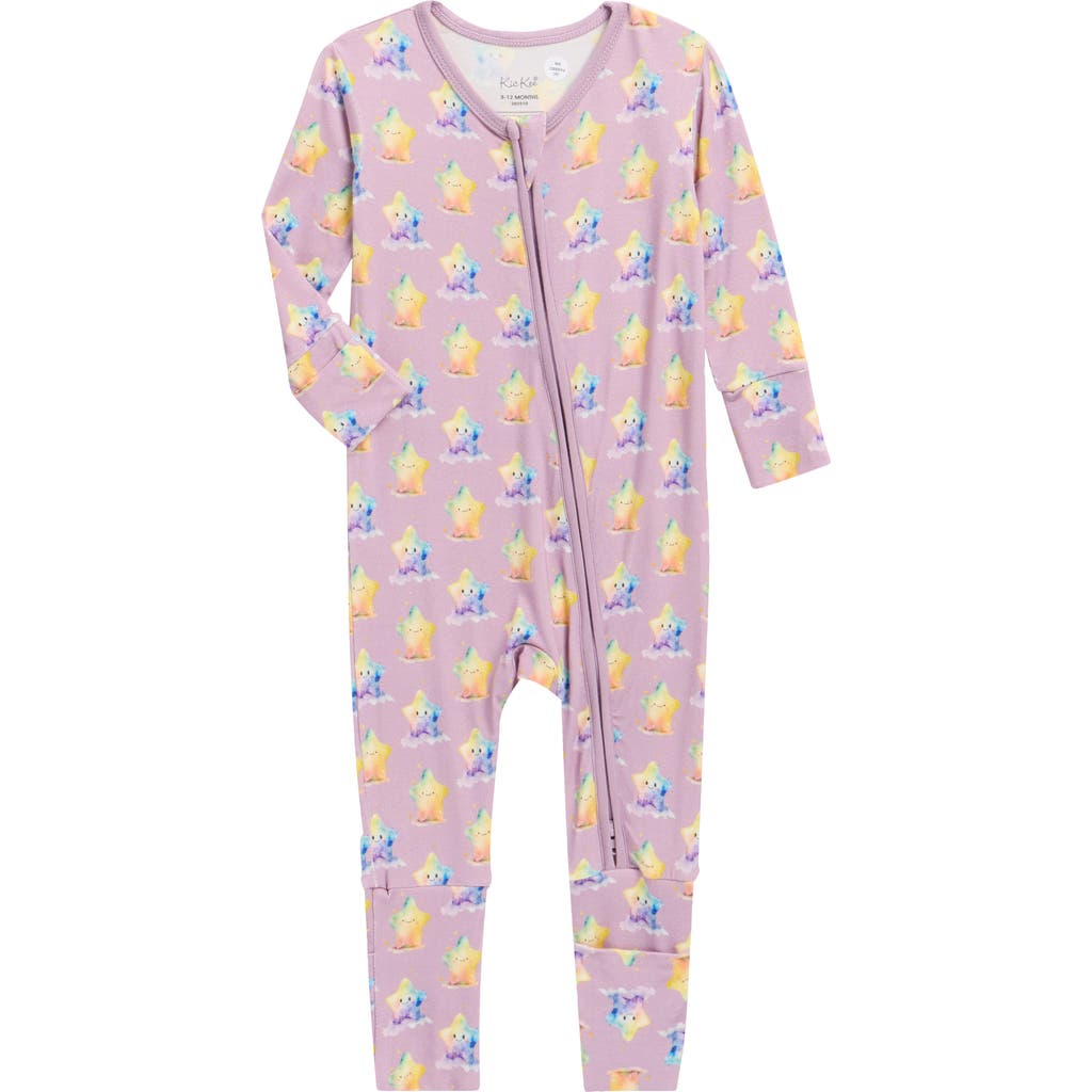 Kickee Pants Babies' Print Upf 50+ Convertible Coverall In Purple
