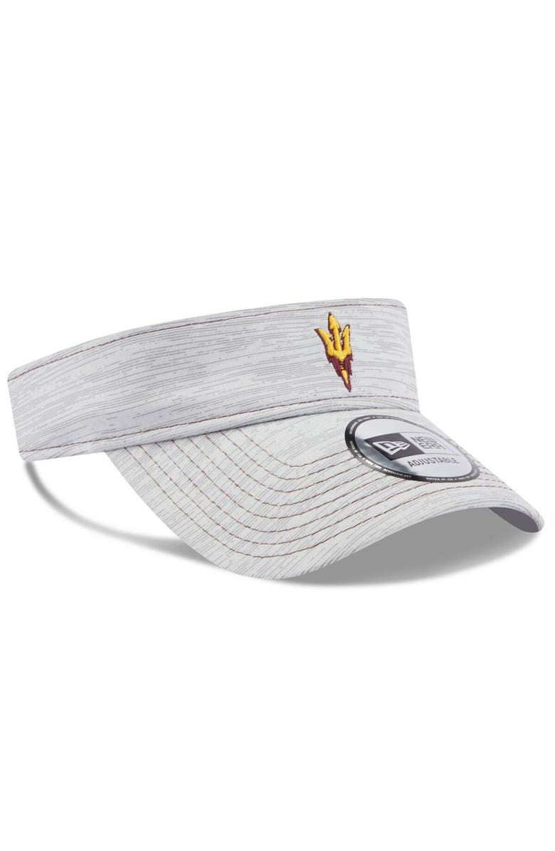 New Era Men's New Era Gray Arizona State Sun Devils Logo Adjustable Visor, Alternate, color,