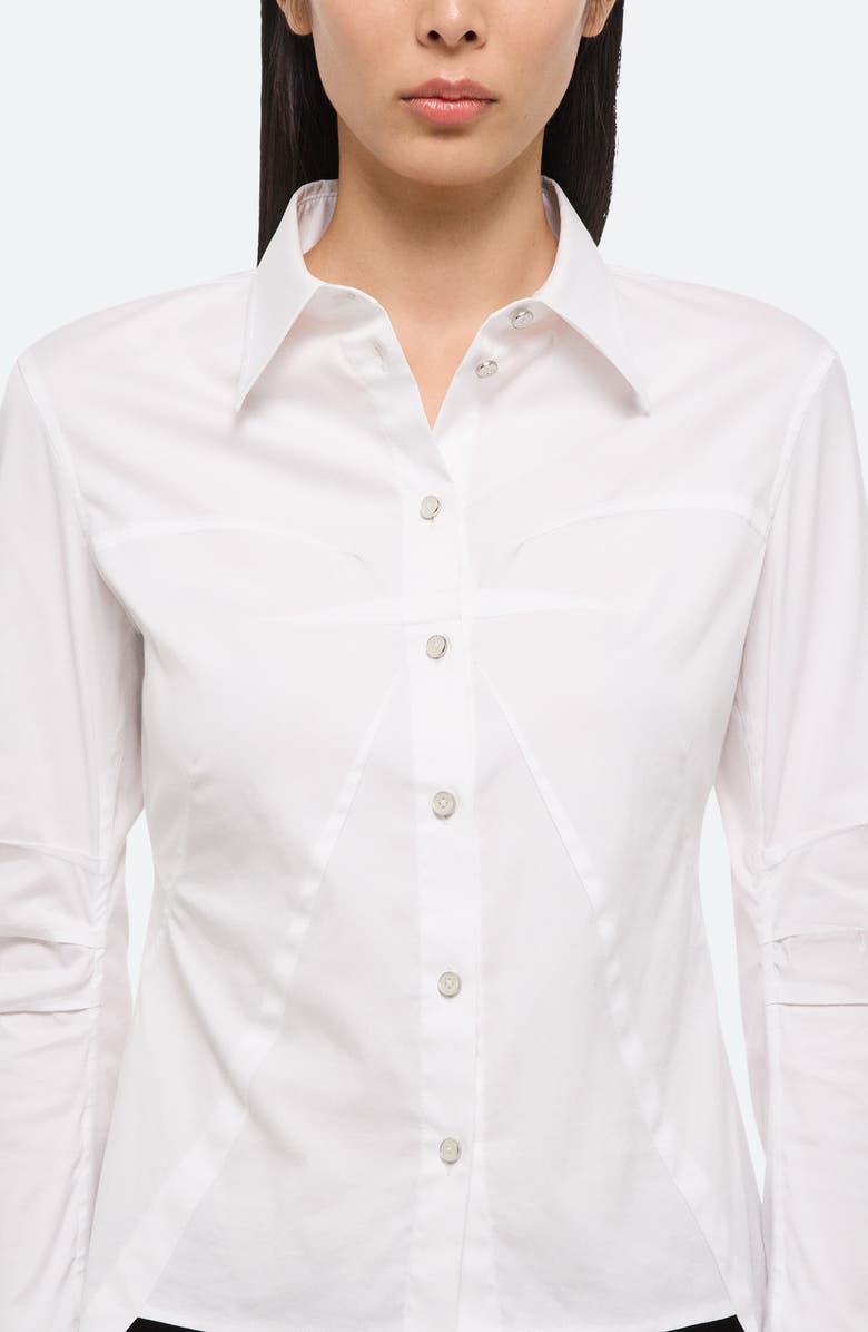 Helmut Lang Precis Bustier Shirt, Alternate, color, 