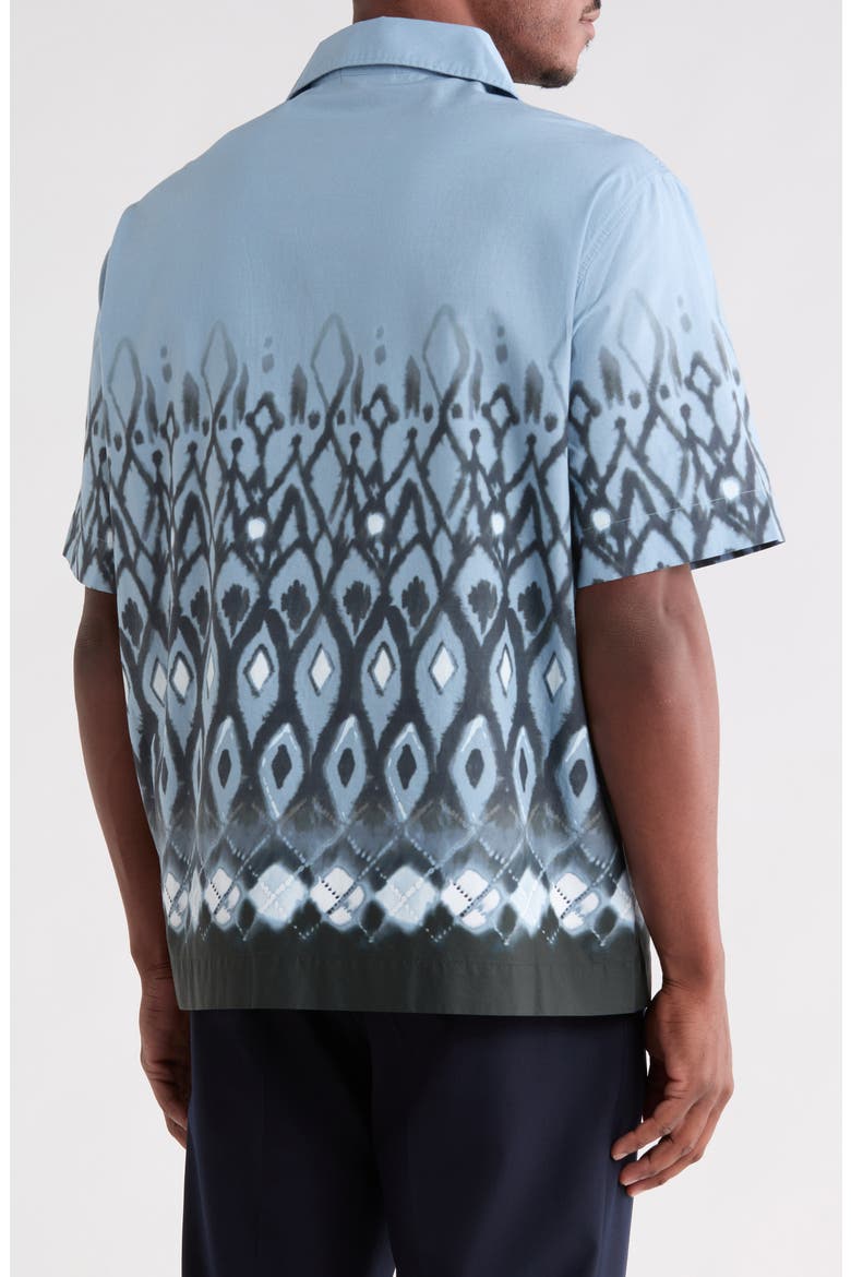 Espino Relaxed Fit Cotton Camp Shirt, Alternate, color, OPEN BLUE