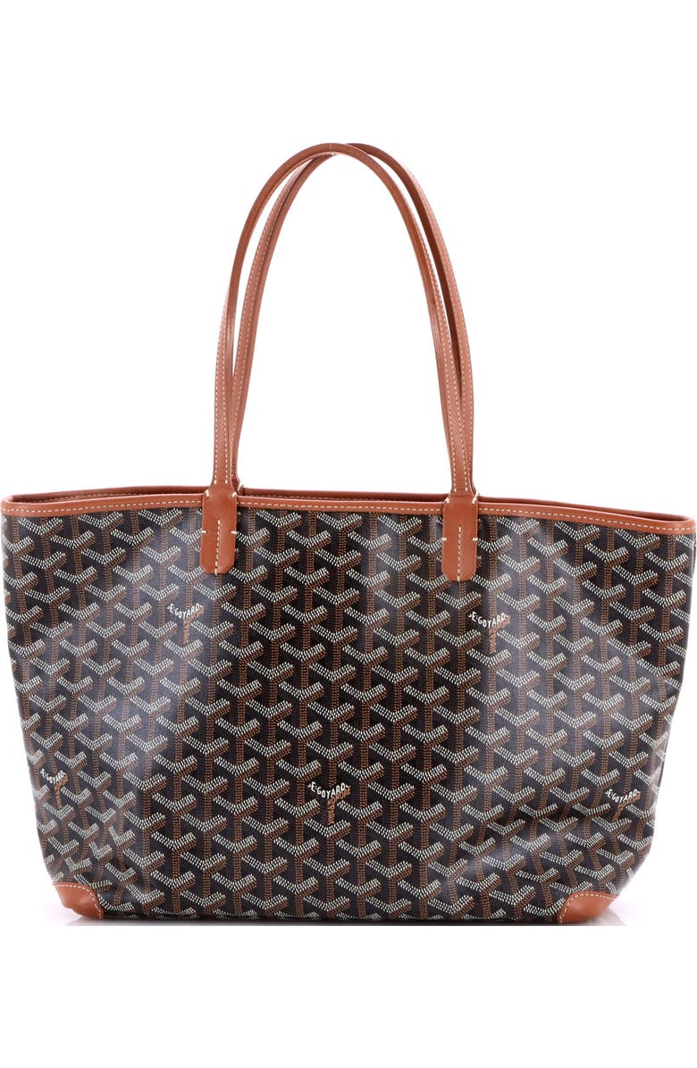 Pre-Owned Goyard Artois Tote Coated Canvas PM, Main, color, Brown